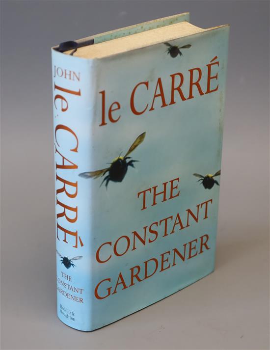 Le Carre, John - The Constant Gardener, 1st edition, with authors, signed card pasted to title page, 8vo, Hodder and Stoughton, London